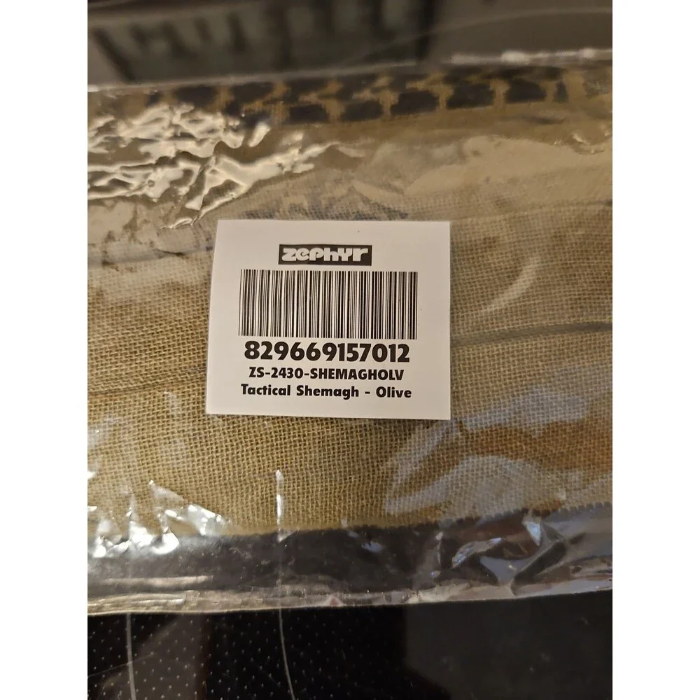 NIP Zephyr ZS-2430 Military Shemagh Tactical Desert Scarf Keffiyeh Wrap Olive